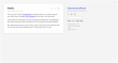 Desktop Screenshot of hammondhub.com